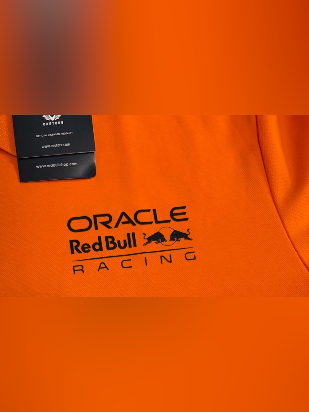 Castore Red Bull Racing Max Verstappen Orange Polo Shirt Men’s Sz: 3XL - Picture 4 of 8